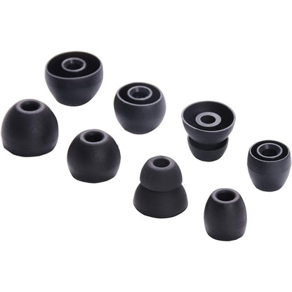 Replacement Silicone Ear Tips Earbuds for Beats Flex X Powerbeats Pro-black