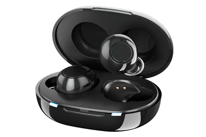 Hearing Aid Invisible Digital In-Ear Enhancer Sound Voice Amplifier Rechargeable-Black
