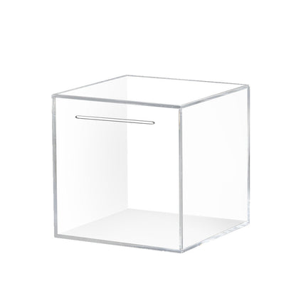 Clear Acrylic Piggy Bank Must Break to Open Money Box