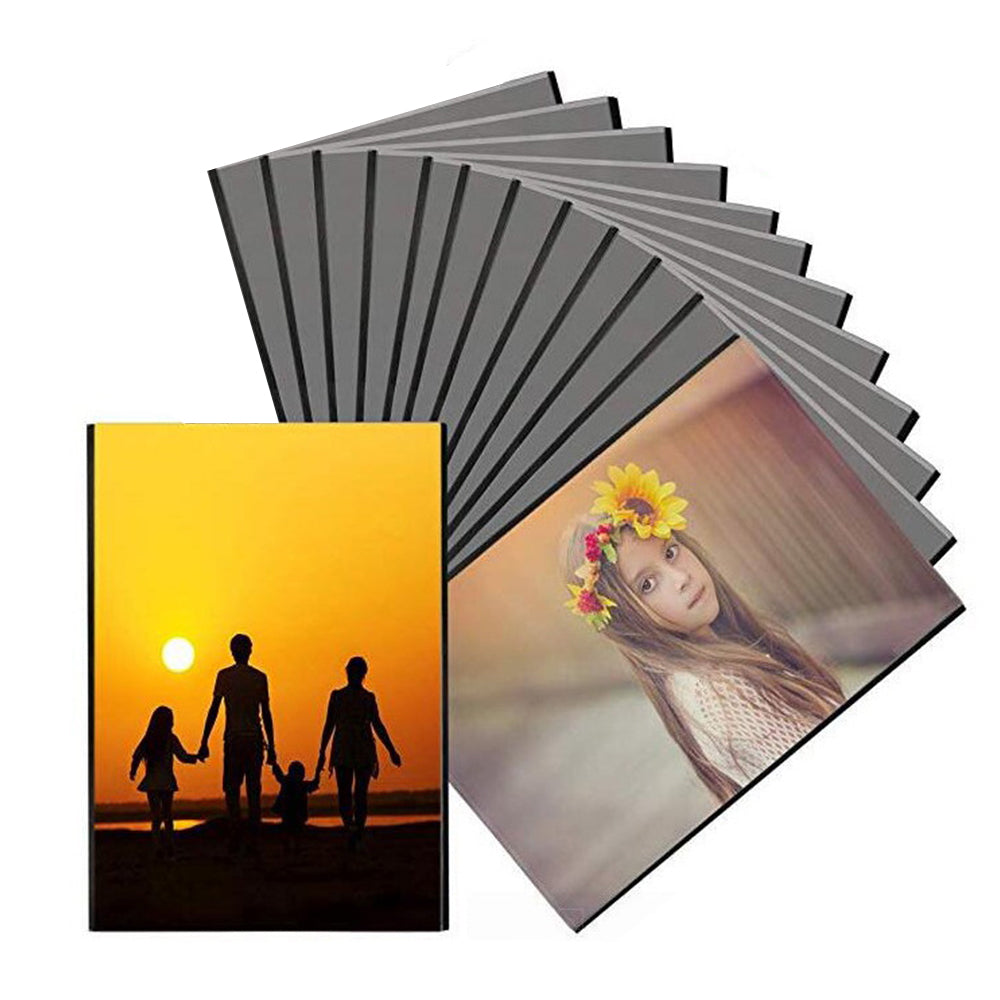 12Pcs Magnetic Photo Frame for Refrigerator Black Magnetic Picture Holder Fridge Picture Frame