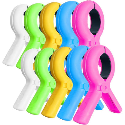 10Pcs Large Beach Towel Clips for Beach Chairs Towel Holder Beach Accessories