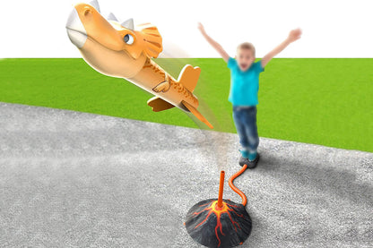 Dinosaur Rocket Launcher Toy Set Outdoor Fun Little Ones Toys for Boys and Girls Birthday Gift