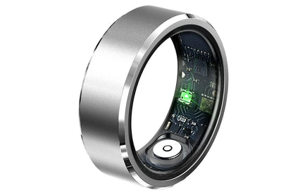 Gesture Control Smart Ring Health Tracker - Silver