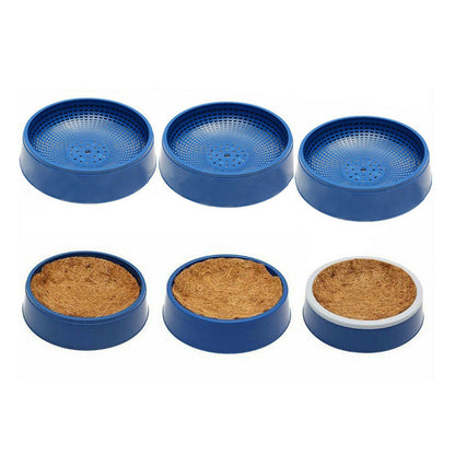 6Pcs Blue Plastic Ventilated Pigeon Egg Nest Bowls for Breeding