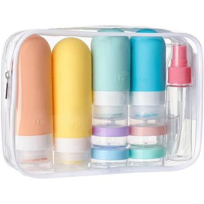 17Pcs Travel Bottles for Toiletries Silicone Travel Containers for Shampoo