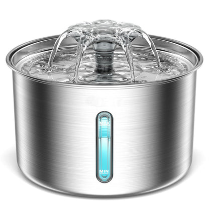 3L Stainless Steel Cat Water Fountain ¨C Automatic Electric Pet Drinking Dispenser for Cats and Dogs