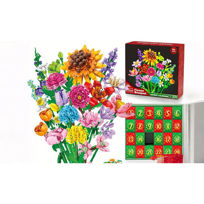 Christmas Flower Bouquet Advent Calendar Gift Set