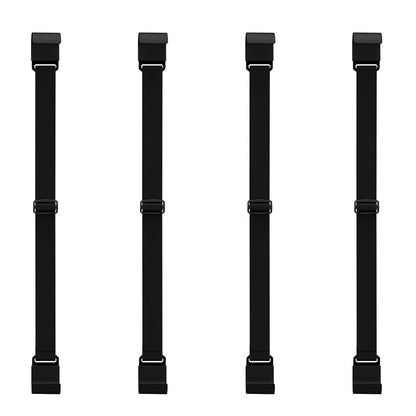 4Pcs Trash Can Lock Straps Adjustable Metal Garbage Bin Lid Locking Bands