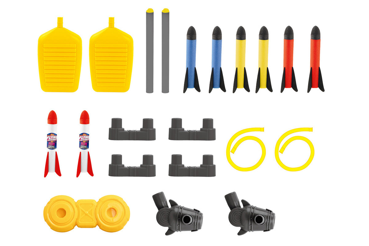 Dueling Rocket Launcher Toys With 8 Rockets Foam Blaster Toy Set For  Little Ones