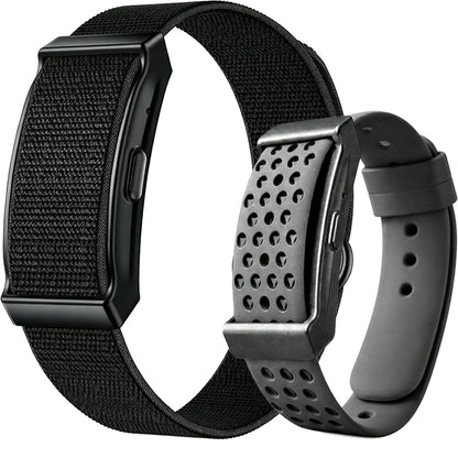 Screenless Fitness Tracker with 2 Straps Waterproof Smart Watch - Black