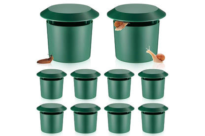 10Pcs Slug Snail Traps Kit Snail Trapper Reusable Slug House for Garden Farm