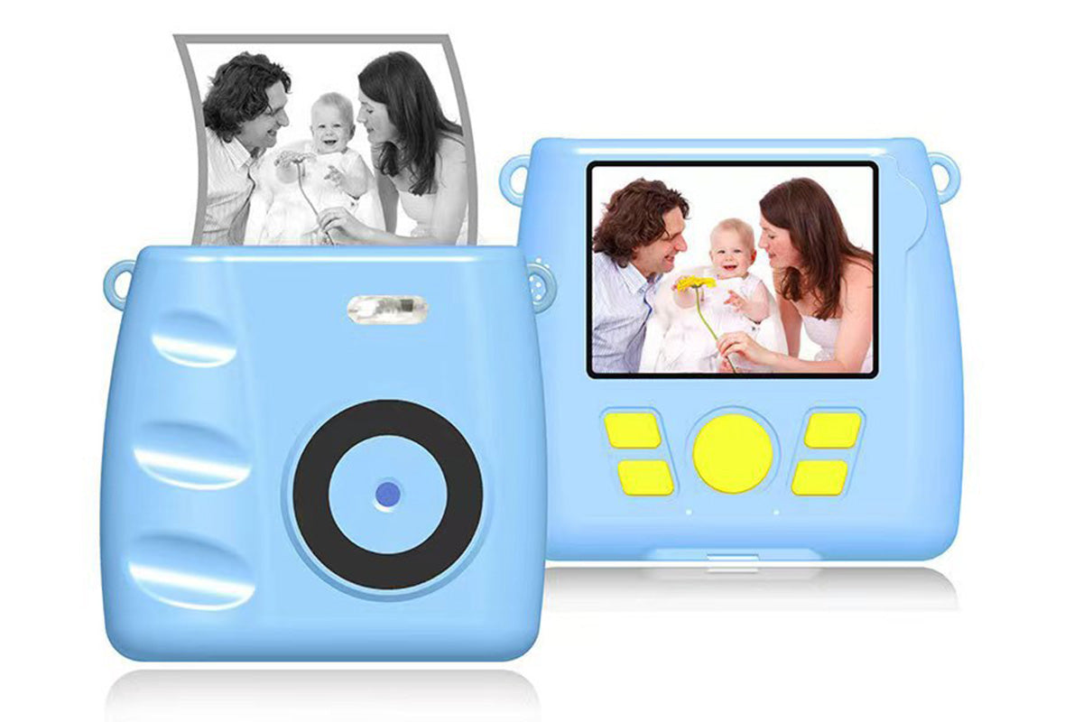 Instant Print Camera Portable Digital Camera With 32G TF Card-Blue