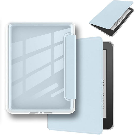 Acrylic Protection Case for Kindle 2024/2022 KPW5 KPW6 with Magnetic Closure-Blue