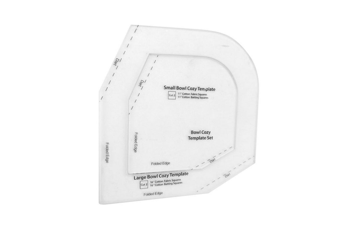 DIY Craft Clear Acrylic Bowl Cozy Template Cutting Ruler Bowl Cozy Pattern Template for Sewing DIY Art Craft