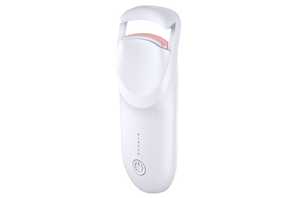 Heated Eyelash Curler Portable Electric Lash Curler Natural Curls-White