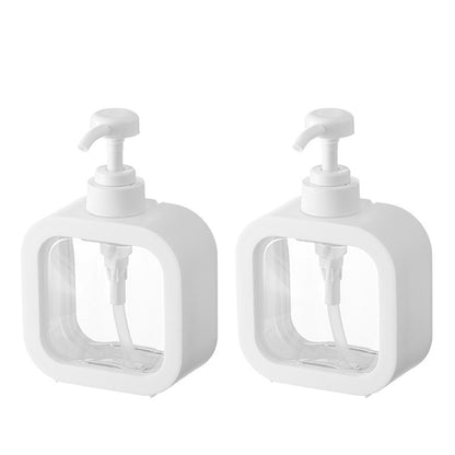 2Pcs Soap Dispenser 300/500ML Clear Empty Pump Lotion Bottles Portable Soap Dispensers Pressing Refillable Liquid Container