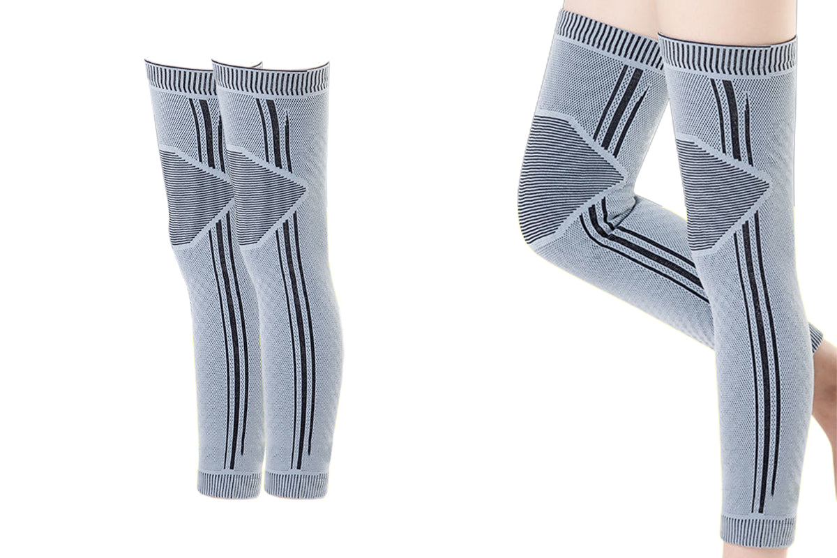 One Pair Of Winter Heating Knee Braces Warm Knee Sleeves Support For Knee Injury
