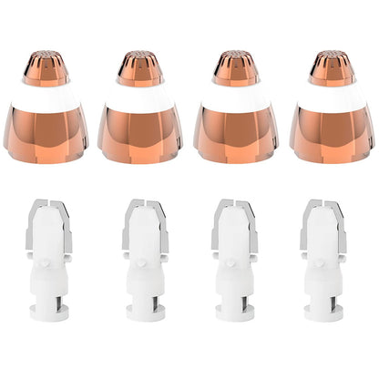 4 Pack Eyebrow Razor Replacement Heads for Flawless Brows Hair Removal Tool