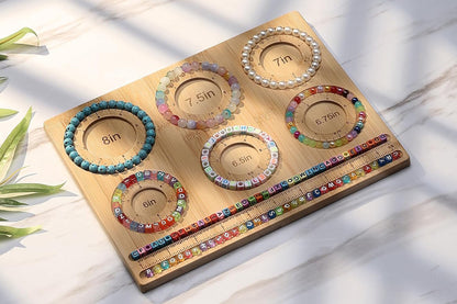 Compact Beading Mat Wood Bead Board for DIY Craft Jewelry Making Beading Tray