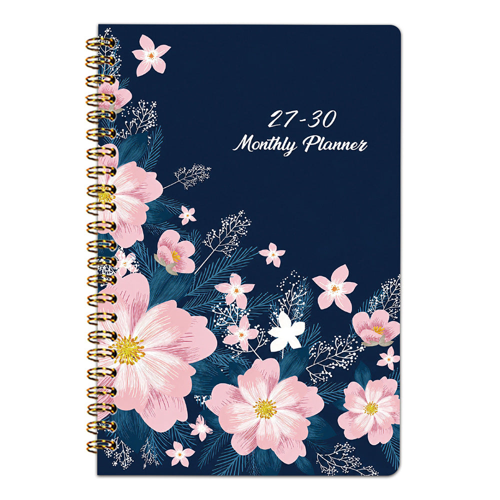 2 Pack 2027-2030 Monthly Planner A5 Four-Year Planner with To-Do List Notes Floral