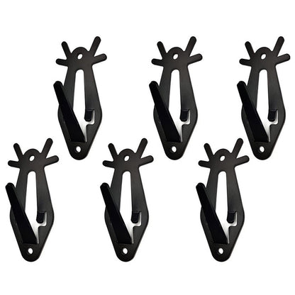 6Pcs European Mount Skull Hanger Deer Antler Bracket Heavy Duty Stainless Steel