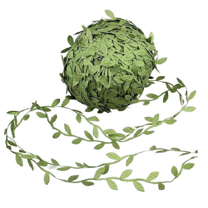 Artificial Willow Leaf Polyester Garland Green Vine for DIY Decoration
