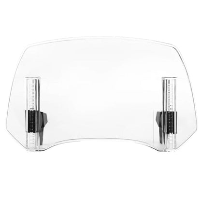 Universal Adjustable Motorcycle Windshield Extension a€?Clip-On Windscreen Deflector