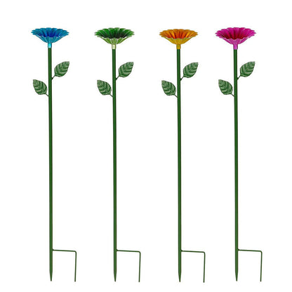 4PCS Bee Watering Station Metal Bee Water Feeder Colorful Bee Bath Bowl For Outdoor