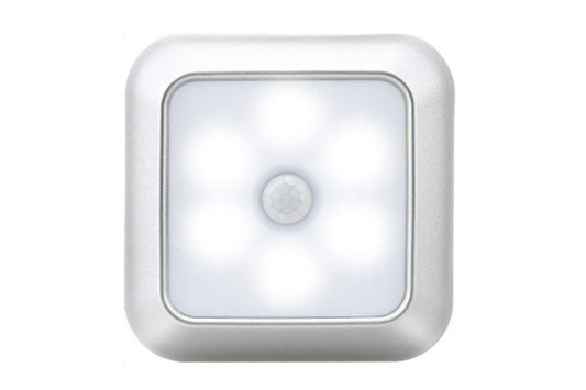 LED Motion Sensor Night Light Cabinet Closet Stair Wall Lamp Light Cordless Light-White