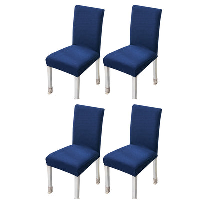 4Pcs Stretch Chair Slipcover Chair Covers Furniture Protector -Blue