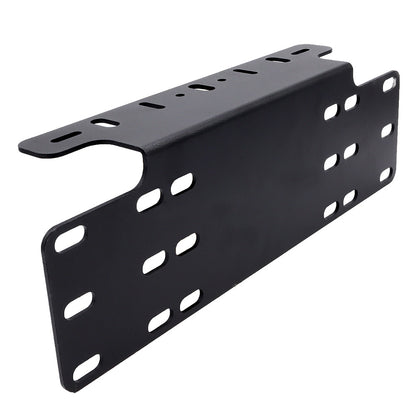 Universal Auxiliary Light Bracket License Plate Mount Metal for Jeep SUV Pickup Truck