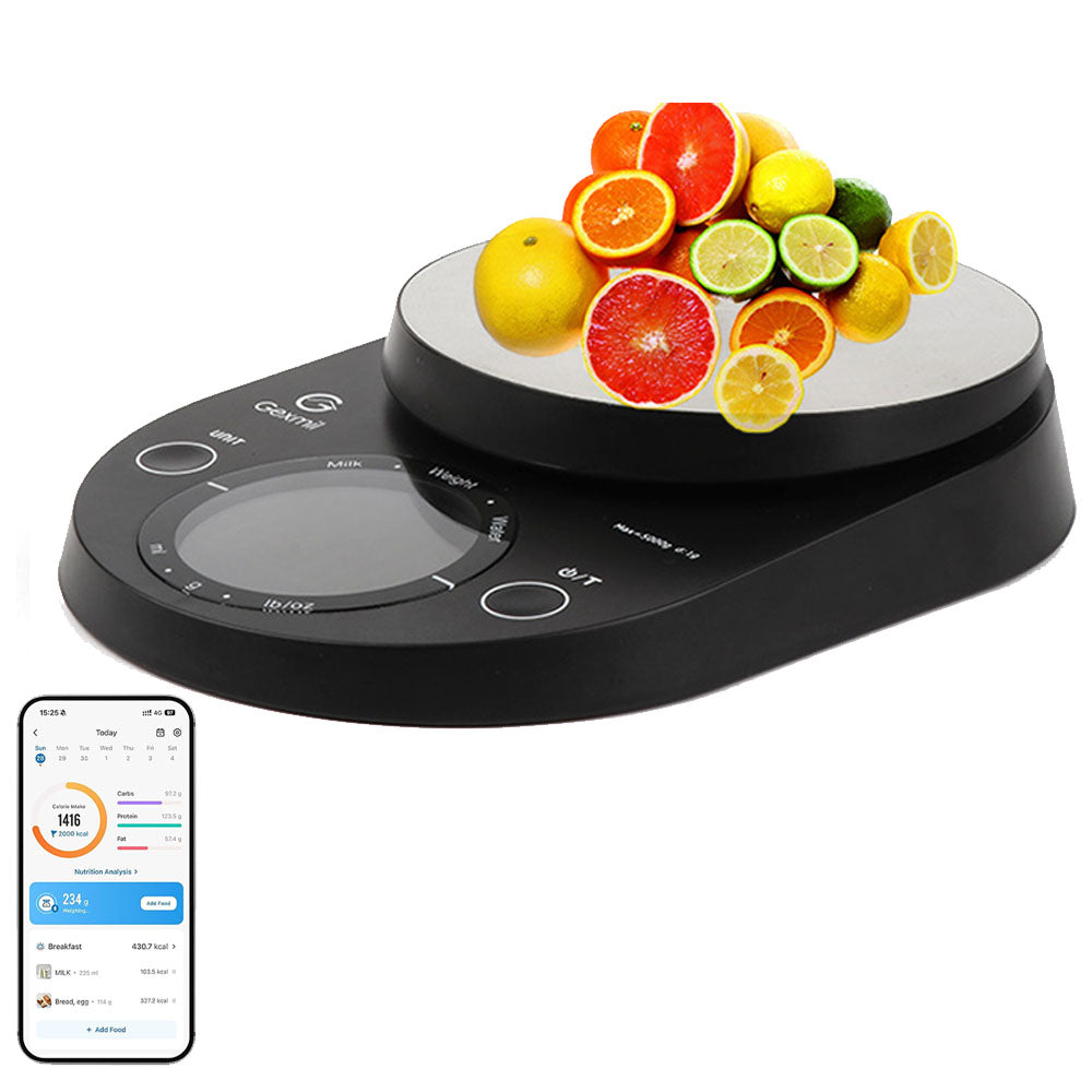 5kg Bluetooth Kitchen Scale with Nutrition Tracking App