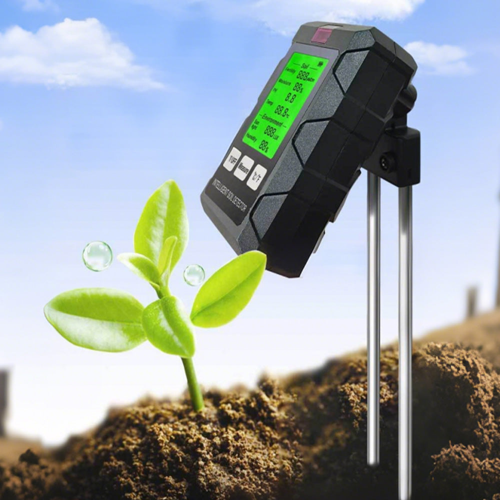 6 in 1 Soil Moisture Meter with PH Meter and Plant Temperature for Garden