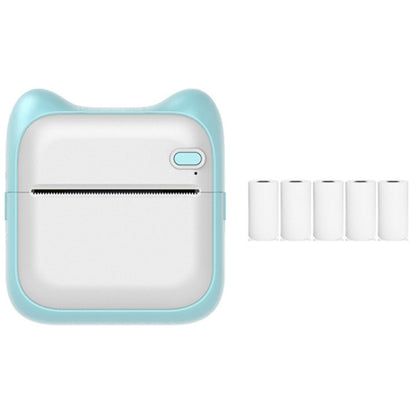 Pocket Bluetooth Thermal Printer Wireless Mobile Inkless Printer for Home Office Cyan