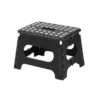 Folding Step Stool Portable Lightweight Stool for Adult Kids Black