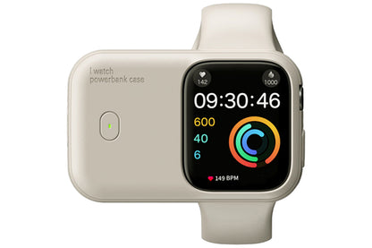 Portable Mini Wireless Power Bank For Apple Watch 40 41 44 45 49MM-Beige
