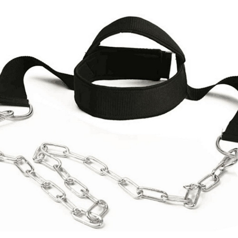 Weight Lifting Head Neck Harness Gym Workout Exercise Training Strap Belt