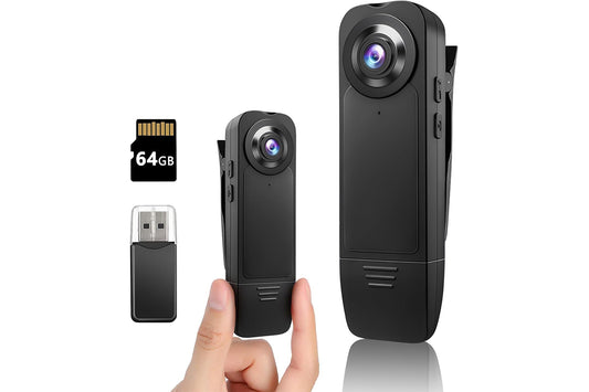 Mini Body Camera 1080P Body Camera Wearable Patrol Video Recording with Memory Card