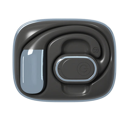 Bluetooth Open Ear Earbuds Wireless Headphones with Earhooks Air Conduction Headset with Mic for Running Workout Black