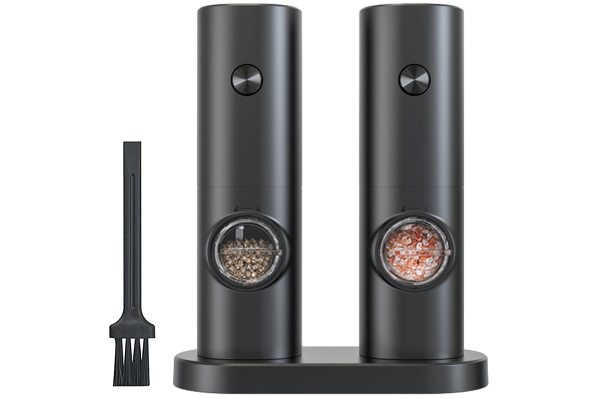 2Pcs Electric Salt And Pepper Grinder Set Automatic Salt Pepper Grinder Mill