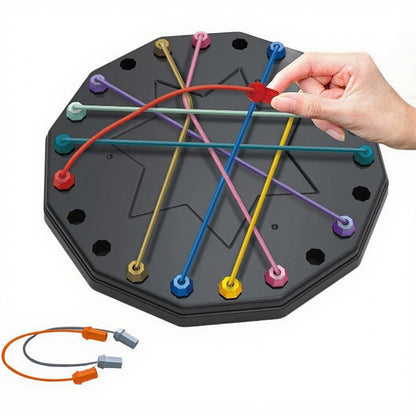 Educational Rope Untangling Puzzle Board Game for Kids and Adults Brain Training