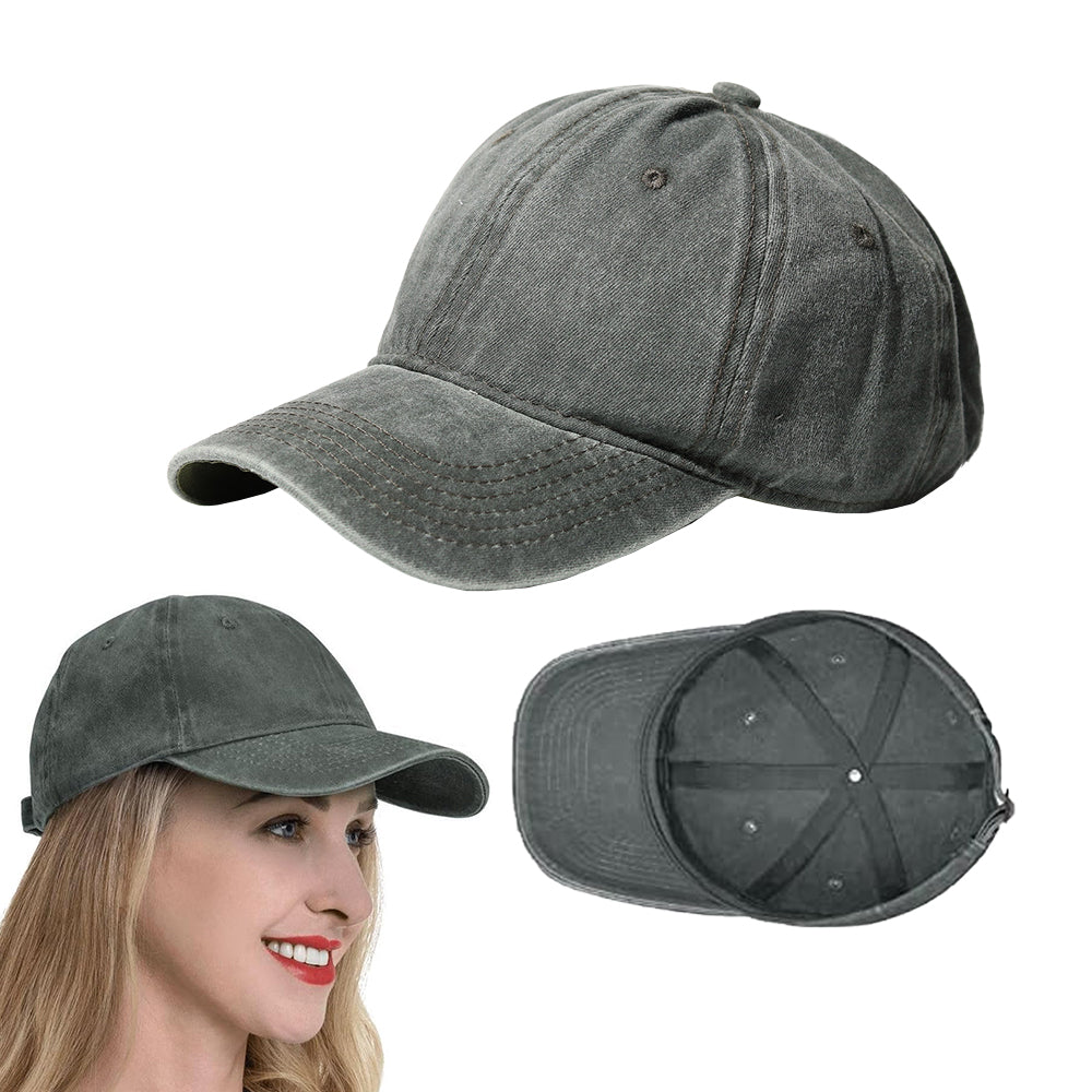 Casual Baseball Cap Adjustable Classic Sport Cap Solid Golf Dad Hat Army Green