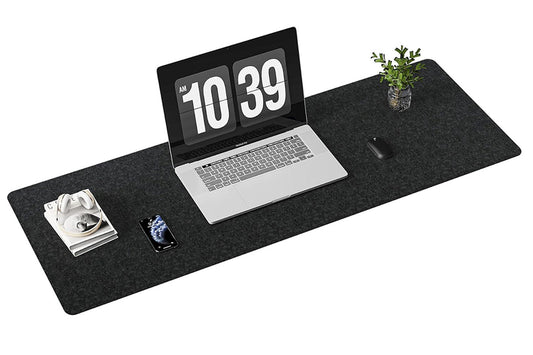 Large Felt Desk Mat Non Slip Keyboard and Mouse Pad Desk Protector for Computer Office Home