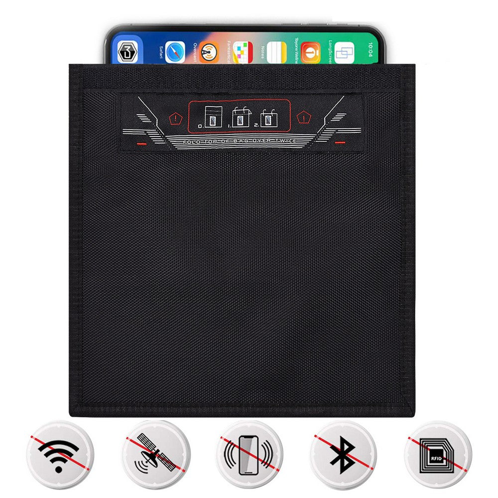 Faraday Bag for Phones Signal Blocking Bug Out Bag Prevents Hacking Tracking Spying