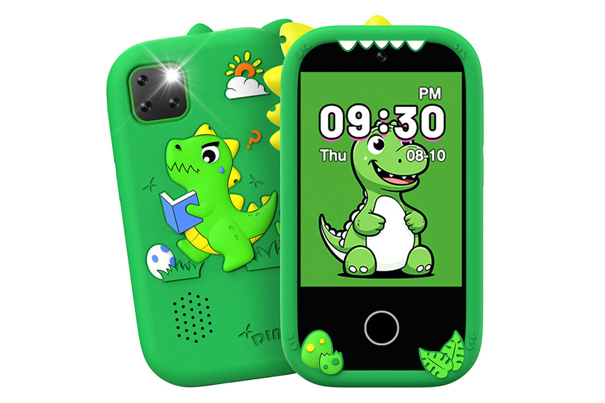 Little Ones Smart Phone with Dual Cameras and 32GB Card Christmas Birthday Gift for Aged 4 -Green