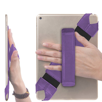 PU Leather Hand Strap Holder Stand-Purple