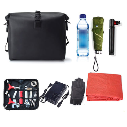 9L Bike Handlebar Bag ââ‚?Cycling Front Frame Tube Storage Pouch