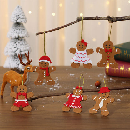 6Pcs Set Christmas Tree Hanging Pendant Xmas Decor Ornaments Style 1