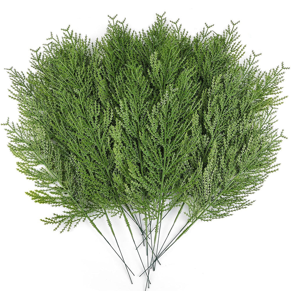 50Pcs Set Artificial Pine Sprigs Faux Greenery Pine Picks Christmas Holiday Decor