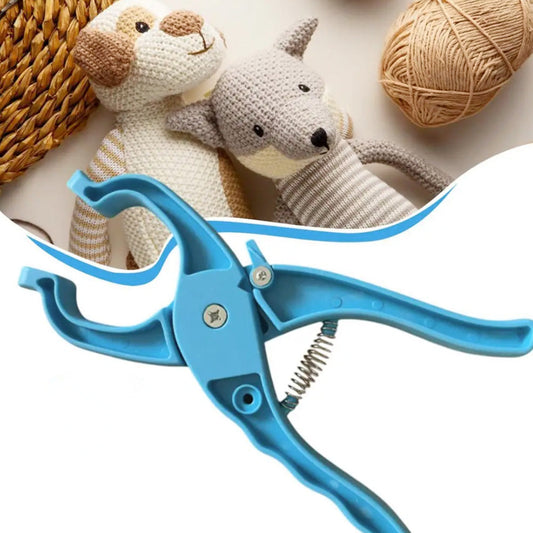 Auxiliary Tool for Attaching Sewing Eyes Knitting Tool Blue